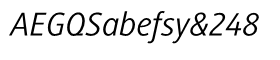 download Generis Sans Regular Italic font