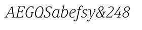 download Generis Serif Light Italic font