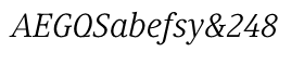 download Generis Serif Regular Italic font