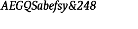 download Quiroga Serif Pro DemiBold Italic font