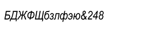 Arial� Cyrillic Narrow Inclined
