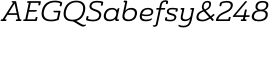 download Ainslie Slab Extended Regular Italic font
