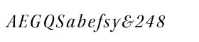 download Kepler Semicondensed Italic Subhead font
