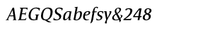 download Satero Serif Italic font