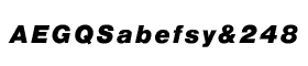 download Nimbus Sans Black Italic (D) font