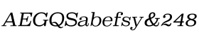 download Superclarendon Light Italic font