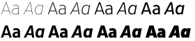 download Pluto Sans Condensed Set font