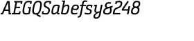 download Bunday Slab Regular Italic font