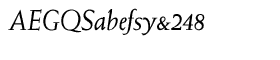 download EF Weiss Antiqua Regular Italic font