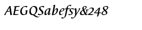 download EF Elysa Medium Italic OsF font