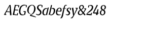 download EF Keule Semi Serif Regular Italic font