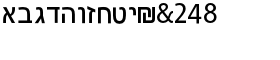 Andale® Sans Hebrew SemiCondensed