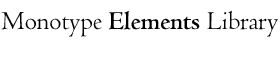 download Monotype Elements font