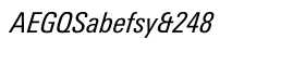 Univers� Next 421 Condensed Italic