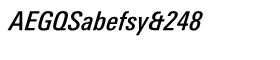 Univers� Next 521 Condensed Medium Italic