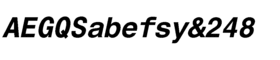 download Helvetica Monospaced Bold Italic font