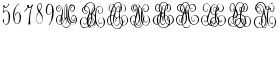 download 1864 GLC Monogram U - V font